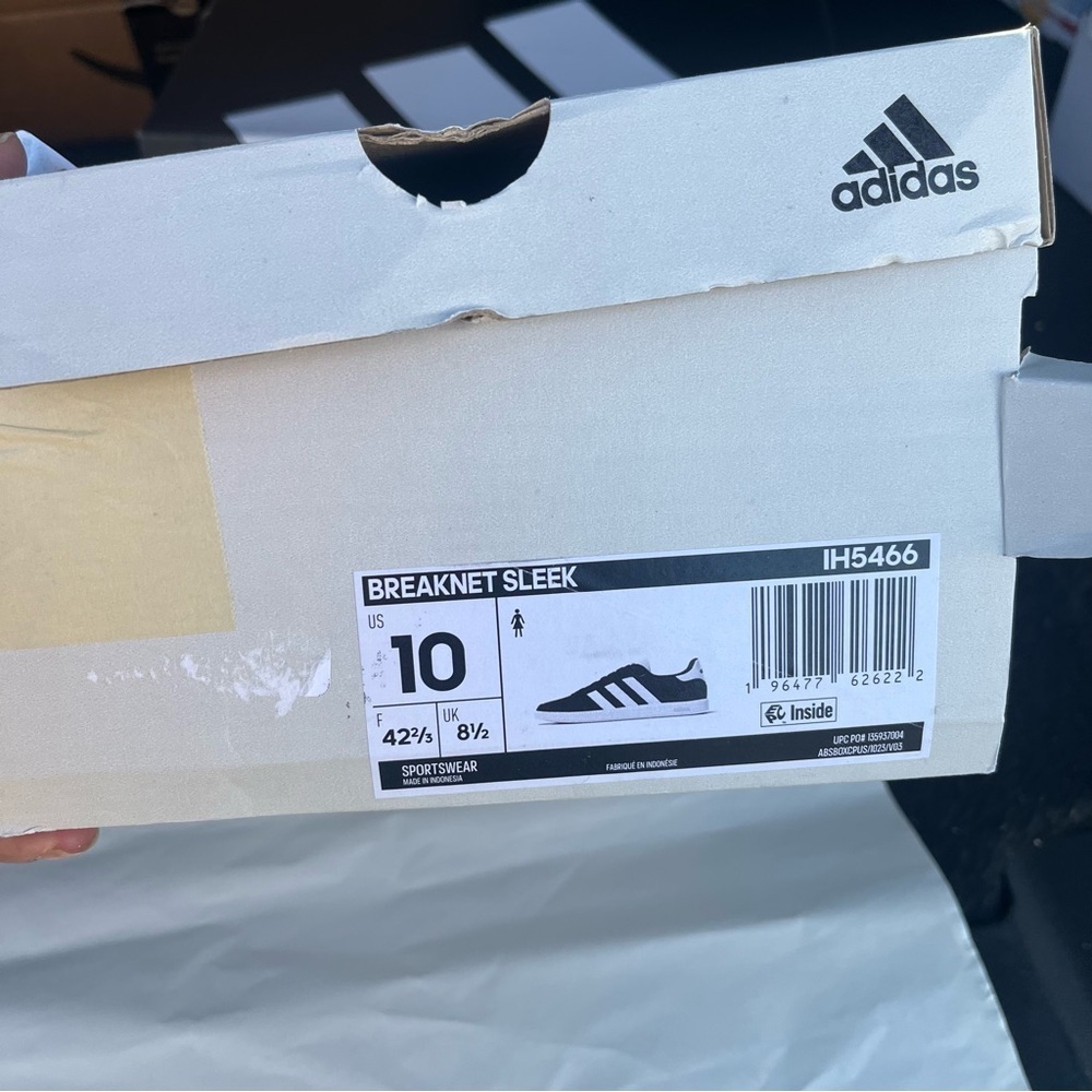 Adidas Black and White Athletic Sneakers - Picture 7 of 7